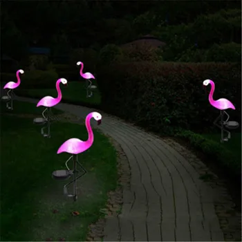 Veekindel Solar LED Terrass Väljas Dekoratiivne Lamp Öökull Flamingo Kerge Koduses Decor Valgustus, Teed, Maastik Eco Kaalul Kerge