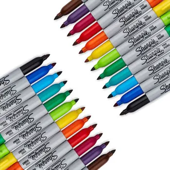 Sharpie Marker Pen Set 12/24 Värvilised Art Sm-i (Eco-sõbralik Trahvi Punkti Püsiv Õli Marker Pliiatsid Värvilised Büroo Kirjaplank