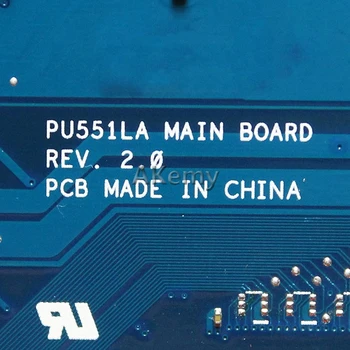 AK PU551LA sülearvuti emaplaadi asus PRO551L PU551L PU551LA PU551LA test originaal emaplaadi rev 2.0 2957U