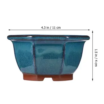 Lihtne Klaasitud Taime Pott Keraamilise Mahlakas Lille Pott Kodus Bonsai Konteiner Lihtne, Kõik-Glasuuritud Keraamilised Lilla Savi Potid