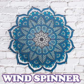 3D Mandala Geomeetriline Tuul Kellamäng Roostevabast Terasest Rippuvad Tuul Vurr Ornament Kingitus Aed Kodu Hoovis Rippuvad Kaunistused