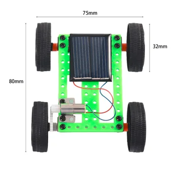 Mini Solar Powered Mänguasi DIY Auto Kit Laste Haridus Vidin Hobi Naljakas Hot Müük