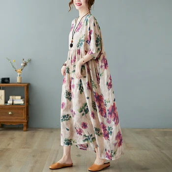 Ülegabariidiliste Suvel Korea Lilleline Kleit Naistele Liiga, Daamid Lahti Vabaaja Beach Stiilis Kleidid Uus Vogue Mujer Femme Kleit 2021