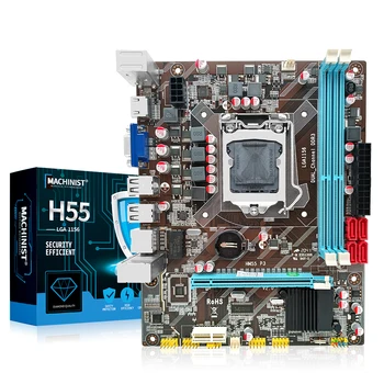 MASINIST H55 Emaplaat LGA-1156 Tugi Intel Core I3 I5 I7, Xeon 3470 Protsessor DDR3 Lauaarvuti RAM HDMI VGA Emaplaadi HM55-P3