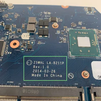 Eest Acer aspire E5-511 Seeria PEAMINE JUHATUSE DDR3L Z5WAL LA-B211P Sülearvuti emaplaadi koos protsessoriga pardal katsetada ok