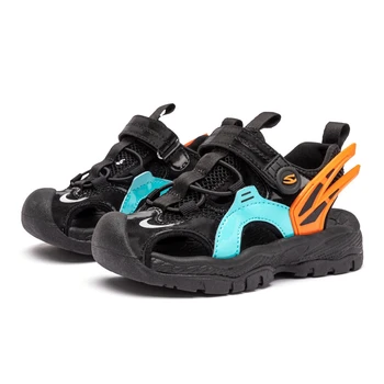 Laste kingad 2021 suvel uued poiste kingad Baotou beach sandaalid tüdrukute hingavad sandaalid