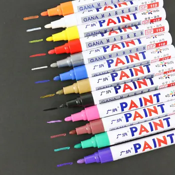 SNASAN DIY Graffiti Värvi Pliiatsi Metallist Insult Pen Kristall, Silikoon Hallituse Outline Pen Käsitsi Maalitud 12 Värvi