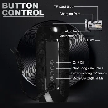 TG117 Diafragma Kahetasemeline Bluetooth Kõlar Väljas Kaasaskantav Veekindel Juhtmevaba Bluetooth Kaart Mini Kingitus Mini Kõlar