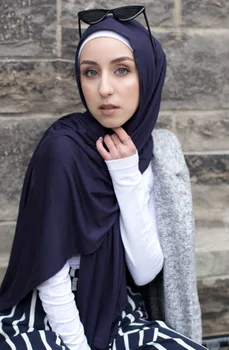 Suured Premium Jersey Puuvill Moslemi Hijabs Headwrap Isamic Naiste Peakatet Must Naiste Turban Tahke Liong Suurrätikud Peapael