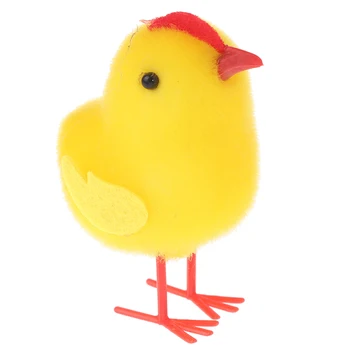 1tk Lapp/Vaht Lihavõtted Chicks Armas Mini Kunstlik Kollane Tibu Kodu Kaunistamiseks Mänguasjad, Plüüš-Kana Kingitus Lastele