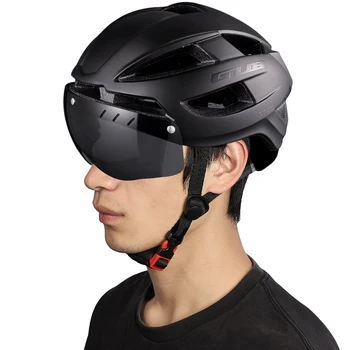 GUB CJD Jalgrattasõit Kiiver koos LED Ohutu Valguse Tee Mountain Bike Helmet MTB Ratas Kaitseprillid, Kiiver Taillight Sport Ohutu Kork
