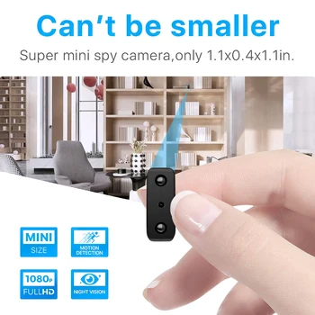 Mini Kaamera Väikseim 1080P HD Videokaamera Infrapuna Öise Nägemise Mikro-Cam liikumistuvastus IR-LÕIGATUD Video Diktofon Sisseehitatud Aku