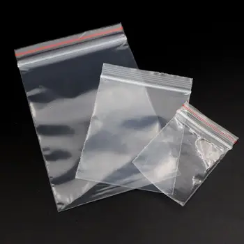 100tk/palju Läbipaistev Ristküliku Plastikust Ehted Zip Lukus Kotid kingikoti Kotike Pakend Pool Pulmad Engagement Helmed