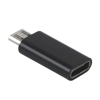 2019 Digitaalne Tüüp-C Naissoost Mikro-USB-Mees Andmete Adapter Konverter-USB-C-Tüüpi Adapter for Android Mobiiltelefoni Must Valge