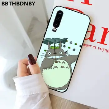 Cartoon Ghibli Miyazaki Totoro Telefoni Juhul Funda Jaoks Huawei P9 P10 P20 P30 Lite 2016 2017 2019 pluss pro P smart