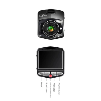 2,4-tolline Auto Diktofon Car DVR LCD HD Kaamera 1080P Video Kriips Cam Intelligent anti-shake Auto Recorder Dvr Kriips Cam
