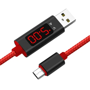 Uus USB Type C Pinge Praegune Tester Arvesti Ekraan Nailonist Punutud Kiire Laadimine Tüüp-C Kaabel Samsung S9/Android 1M