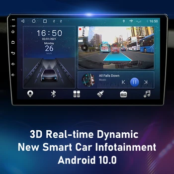 Android 10.0 2 Din Auto Stereo Audio Raadio Peugeot 307 2002-2013 Multimeedia Video Player Touch Screen 4G Wifi Kõlar MP5 DVD