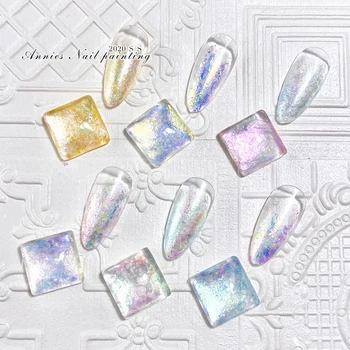 Phantom super flash-polariseeritud küünelakk liimi teenetemärgi Opaal pulber thin ice crystal edellow pulber tarvikud