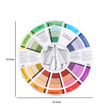 12 Värvi Tätoveering Küünte Pigment Ratta Paber-Kaardi Kolme astme Disain Mix Juhend Vooru Keskne Ringi Pöörleb Tätoveering Tarvikud