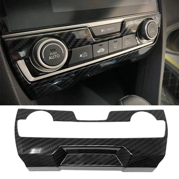 Center Console Trim Panel ABS Carbon Fiber Stiilis Sisekujunduse Tarvikud Honda 10. Gen Civic 2016-2020