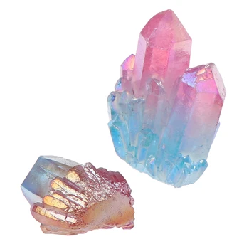 Kodu Kivi Decor Looduslik Kristalliline Kvarts Värvi Klastri Mineraal-Näidis Tervendav Täiesti Uus Multi Värv Galvaanilise Kivi