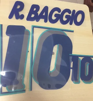 1994 Itaalia #10 Baggio Nameset Velvet Tundsin Baggio Nameset Trükkimine