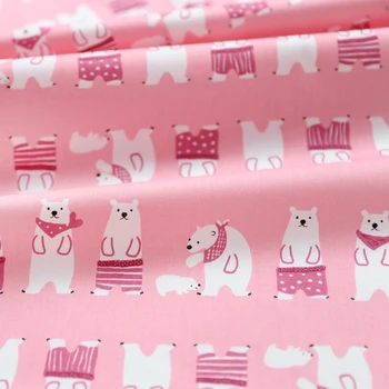 Käsitsi valmistatud Puhtast Puuvillast kangast Roosa DIY loomade cartoon beebi riided voodipesu (sh risttoimse) sidusega riie