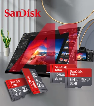 Originaal SanDisk Micro SD Card 256GB 128GB 32GB 64GB 16GB Ultra Class 10 Mälukaart Flash Mälukaardid microSD mini kaart Telefoni