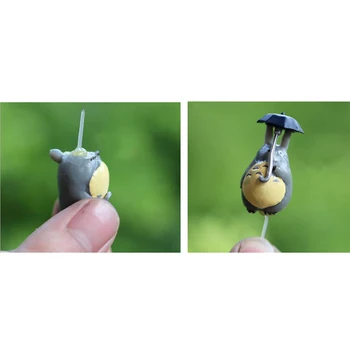 1bag Aed Plastikust Kauss Nõela Nukk Alt Fikseeritud Pin Bonsai Figuriin Decor Fikseeritud-Stick