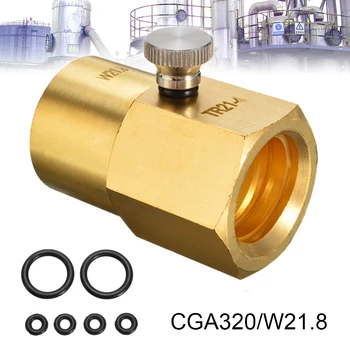 CGA320/W21.8 Sooda Tegija CO2 Silindri Täitke Adapter Pistik Ventiil tööriistakomplekt Vesi Masin CO2 pudel inflatsioon armatuuri pistik