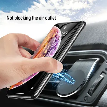 Universaalne telefonihoidik Uus Disain Klipp Auto Air Vent Magnetic Mount Omanik Bracket mobiiltelefoni Gps Suporte Celular LESHP