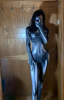Seksikas Naiste Must Spandex Kombekas Zentai Ülikond Naiste Supergirl Superkangelane Bodysuit Cosplay Kostüüm Pool Karnevali Kostüüm