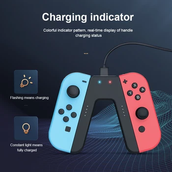 Käepide Laadimisdoki Nintendo Lülita Laadija Kontroller Laadija Nintend Switch Grip Gamepad Eest Seista Hoidja