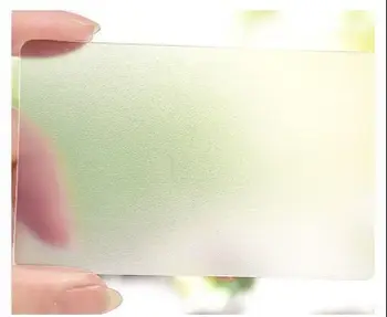 500pcs Selge Prindi PVC ID-Kaardid Läbipaistev Plastik Ring Äri Disain, Kutsudes Veekindel Kaardid Custom Trükkimine 85*54mm