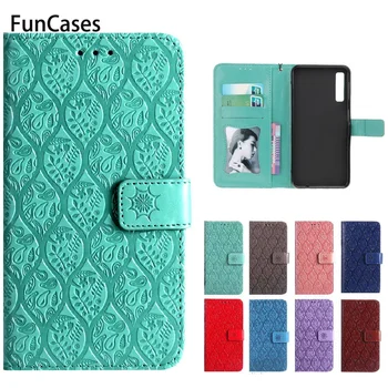 Luksus PU Leather Case For Samsung Galaxy A7 2018 Flip Phone Case For Samsung Galaxy A7 2018 A750F A750 SM-A750F 7 2018 Juhul