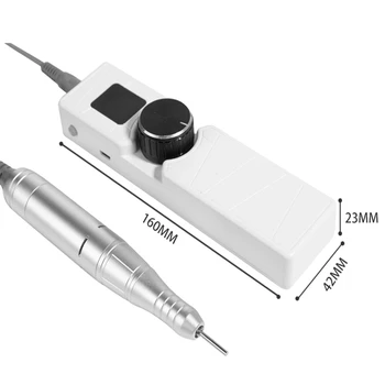 Elektrilised Maniküüri Puur 42W Portable slim USB Pakkumise Laetav Nail Drill Pro 30000RPM Maniküür masin Küünte Bitti Faili