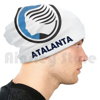 Atalanta Jalgpalli Klubi Logo Originaal Koos Pimeduse Taustal Ruute Sinine Beanies Koo Mütsi Hip-Hop