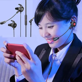 Gamer Peakomplekt Juhtmega Mängimine Earbuds 3.5 mm Pistikuga Kõrvaklapid Müra Tühistamises Stereo eemaldatava Mic Peakomplekti Telefoni, PC PS4 Xbox
