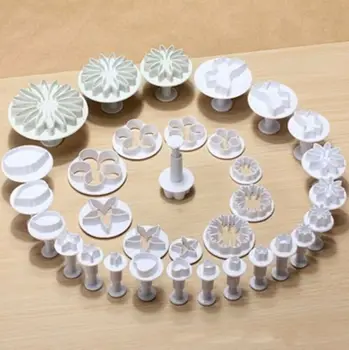 33pcs Kolb Fondant Lõikur Kook Vahendid Küpsise Hallituse Biskviit Hallituse DIY Käsitöö 3D Bakeware Seab uued
