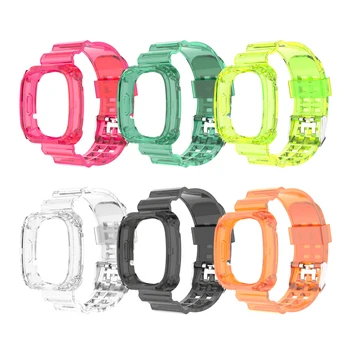 Selge Bändi Puhul Fitbit Vastupidi 3 Läbipaistev Käevõru Fitbit Mõttes Rihma Asendamine Plastikust Aas Watchband