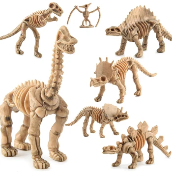 12 Tk Jurassic Dinosaurus Mudel Fossiilsete Skelett Arheoloogiliste Kaevetööde Tegevus Joonis Türannosaurus Laste Mänguasjad Dinosaurus Se