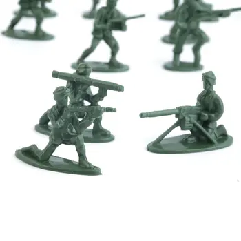 100tk/set Sõjalise Plastmassist Mudel Toy Soldier Armee Mehed Arvud ja Tarvikud Playset Kit Decor Kingitus Mudel Mänguasjad Lastele