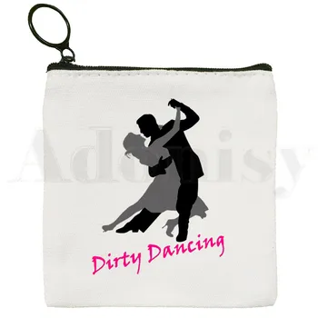 Dirty Dancing Räpane Tants Mood Graafilised Mündi Rahakott Illustratsioon Võti Juhul Lihtne Väike Riidest Kotti Uusi Loomingulisi Mündi Rahakott
