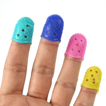 5tk/Set Sõrme Kate, Silikoon Sõrme Valvurid Kitarr mitmevärviline Sõrme Kaitsjad jaoks Ukulele Kitarr Viis Suurused Non-slip Kate