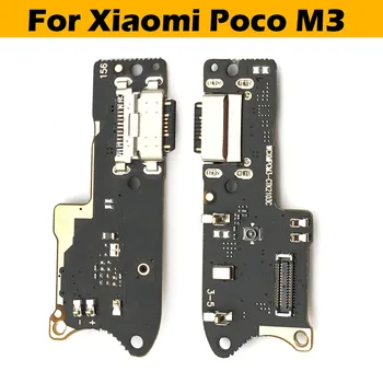 Laadimine USB Pordi Pistiku Xiaomi Poco M3 F1 F2 Pro F3 X3 NFC-Liides Juhatuse Osad Flex Kaabel Koos Mic Mikrofon