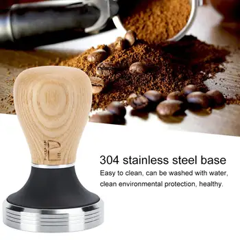58mm Korter Kohvi Tamper Espresso Levitamise Vahend Puidust Käepide Roostevabast Terasest, Kohvi Espresso Tamper Haamer Kohvi Accessorie