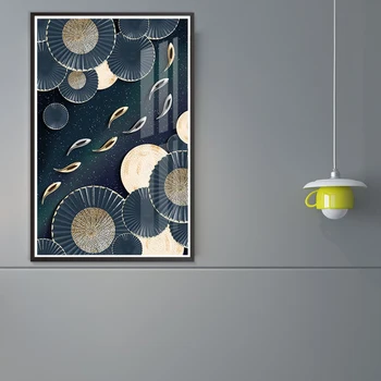Põhjamaade Teenetemärgi Kodus, Hall, Kuldne Kala Abstraktse Seina Art Canvas Poster ja Print Kodu Kaunistamiseks Kaasaegne Seina Pilte 5-30