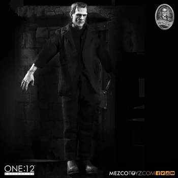 6inch 15cm Mezco Mary Shelley Frankensteini Ühes:12 PVC Tegevus Joonis Mänguasja Nukk Kingitus