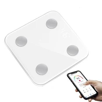 Bluetooth-Body Fat Scale BMI Kaalud Digitaalne LED Smart Kaalu Skaala Tasakaalu Keha Koostise Analüsaator Vannituba Kaalud